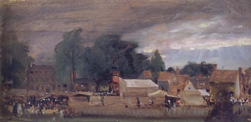 John Constable The Village fair,East Bergholt 1811 Germany oil painting art